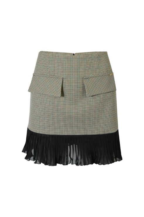 Saia curta em tweed