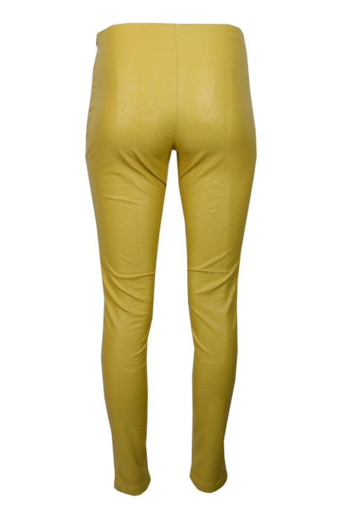Leggings efeito pele cintura elástica