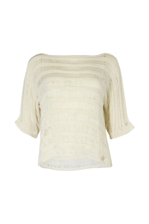 Camisola de malha aberta