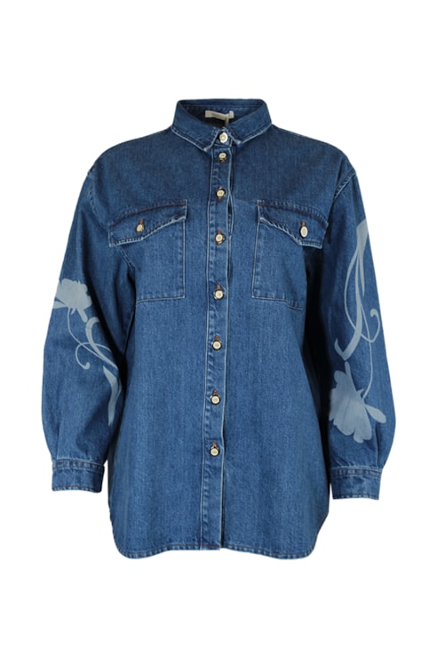 Camisa denim "Floral Print"