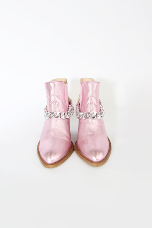 Texan-style leather boots