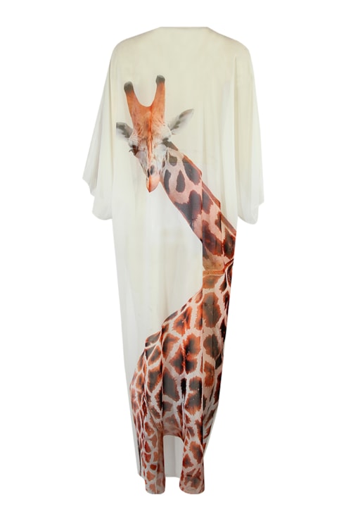 Animal print kimono