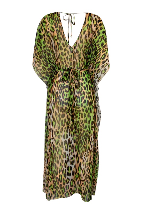 Leopard print kaftan