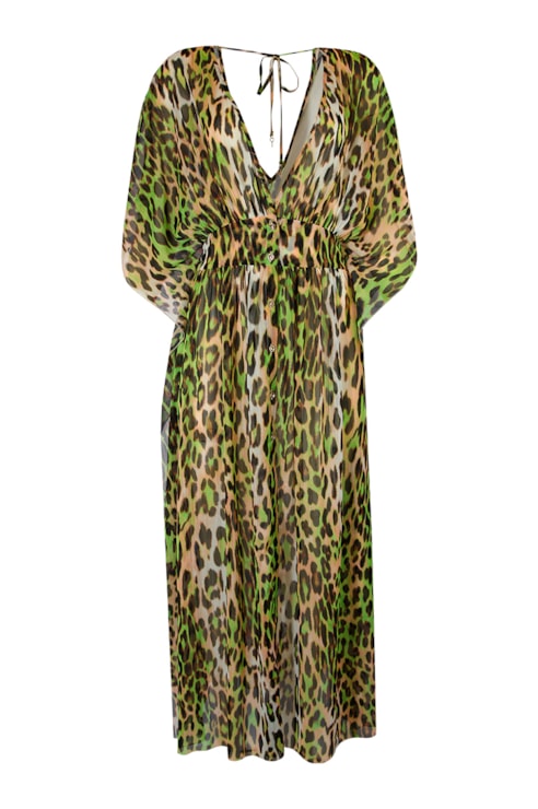 Leopard print kaftan
