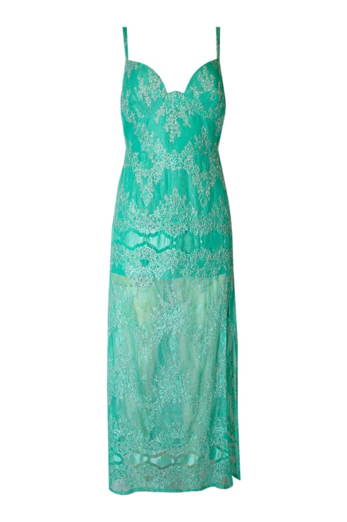 Vestido comprido rendado