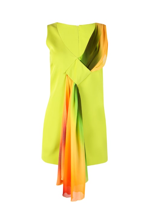 Vestido curto combinado