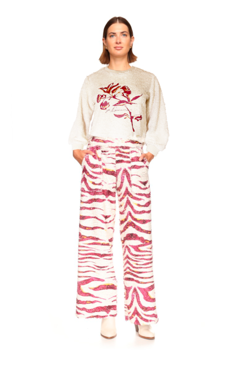 Sweatshirt malha fantasia