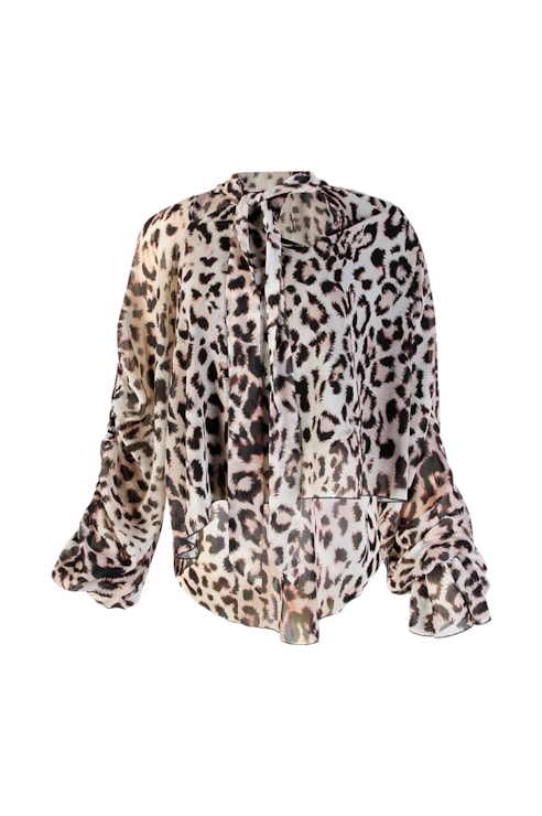 Blusa fluída estampada