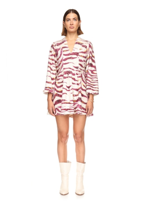 Vestido curto malha fantasia