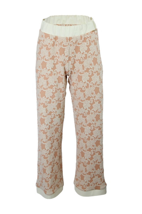 Calças jogger brocados