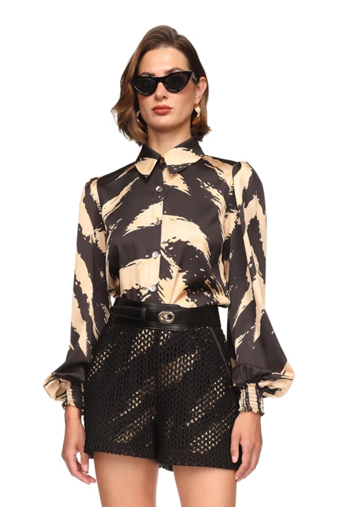Camisa estampado animal
