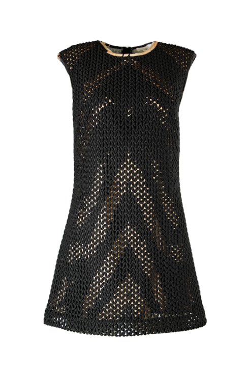 Vestido malha recortada