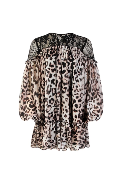 Printed chiffon dress