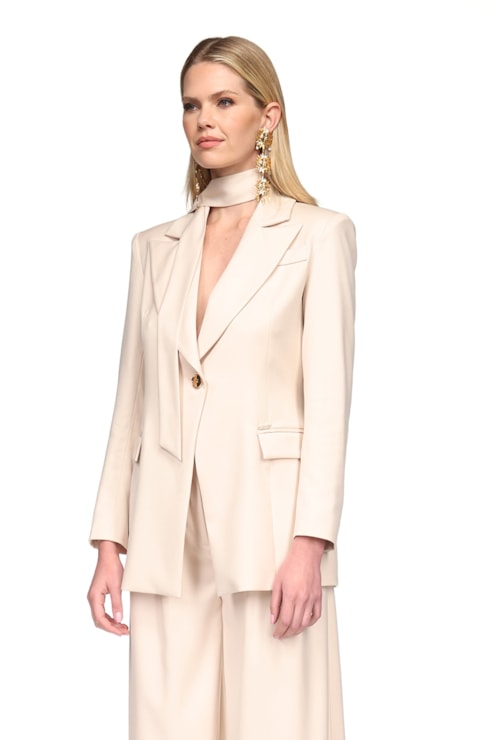 Blazer with elastic fit 