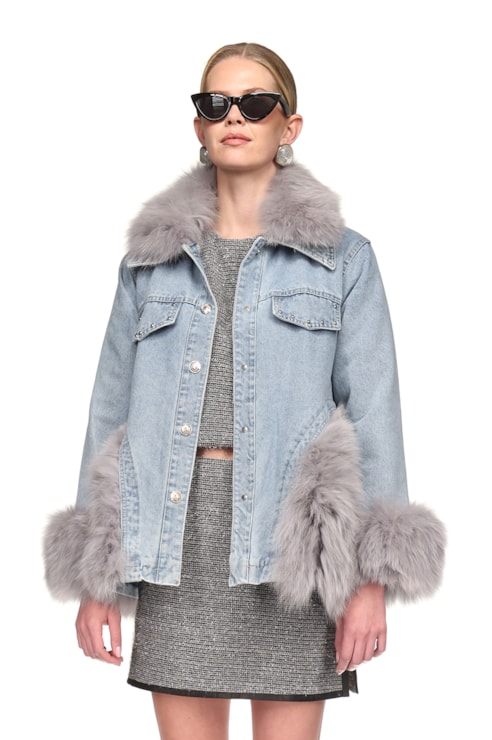 Oversized denim jacket