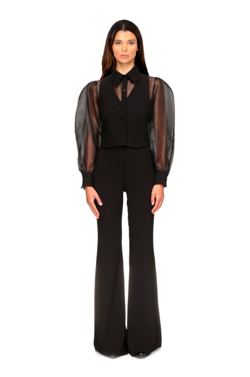 Black Flare Trousers