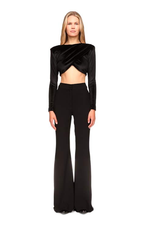 Black Flare Trousers