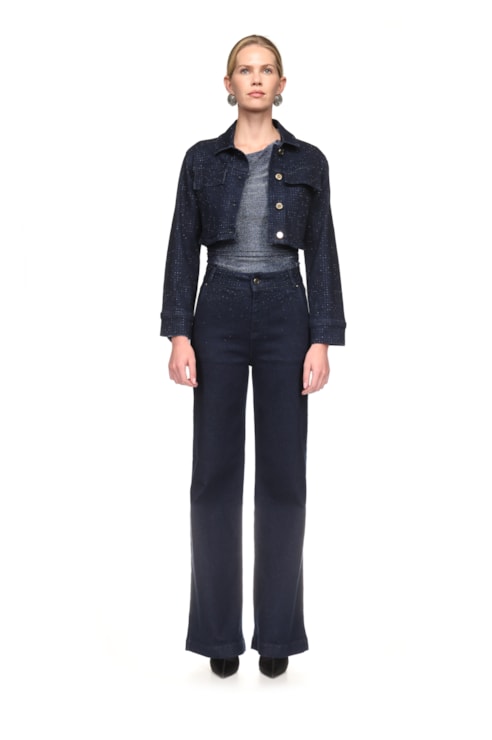 Jeans with sparkle details