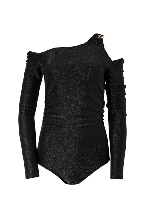 Shiny knit bodysuit