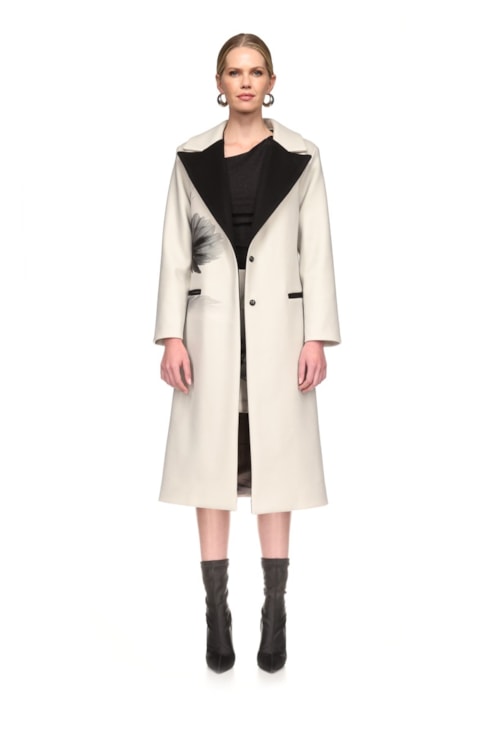 Printed Overcoat
