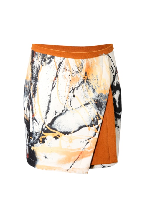 Printed Short Skirt