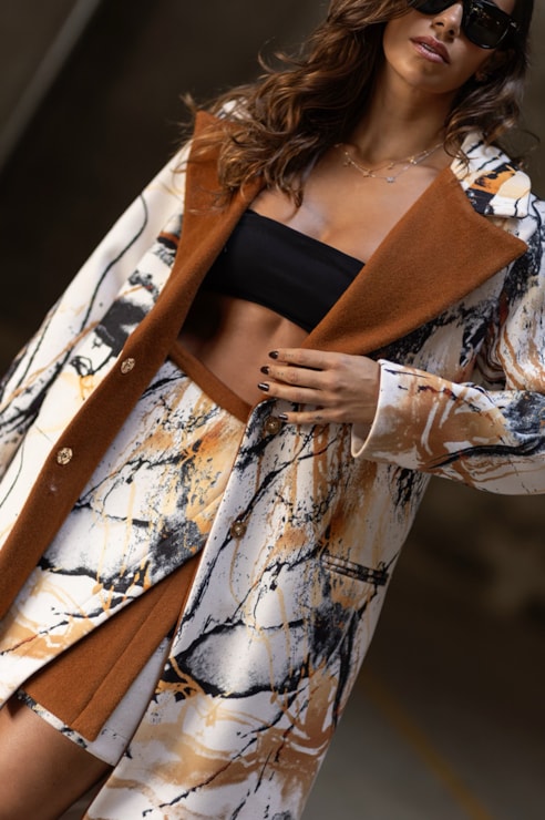 Printed Short Skirt