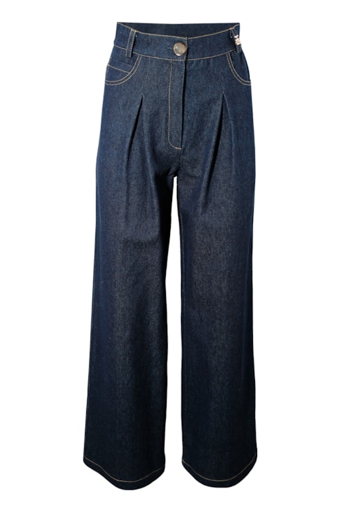 Wide leg rise jeans