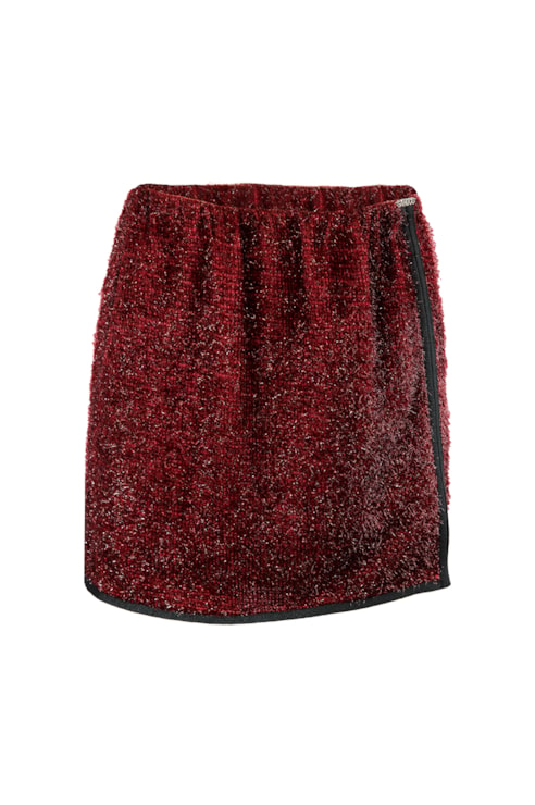 Metallic Thread Mini Skirt