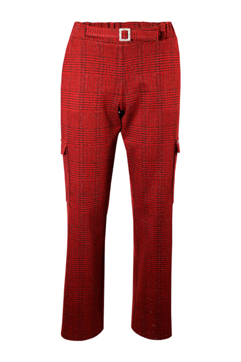 Plaid cargo pants