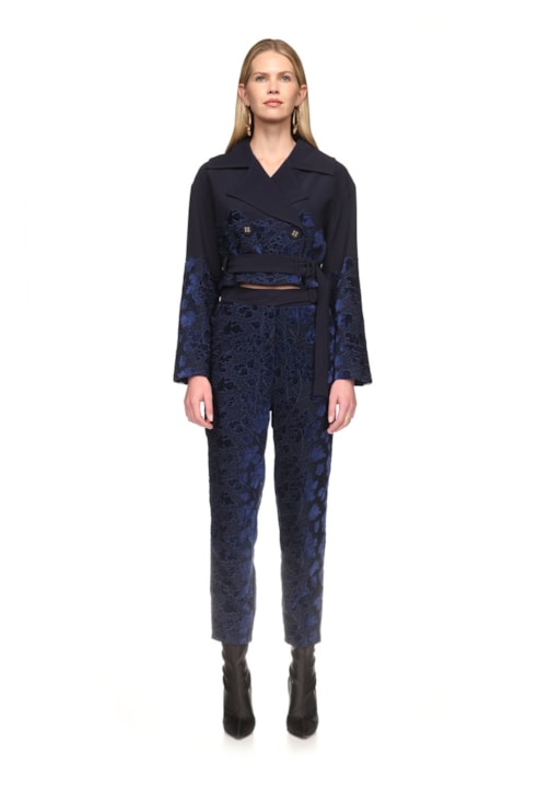 Straight lace trousers