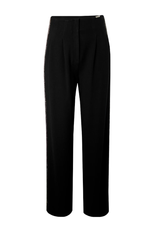 Pantaloons with metallic bangs