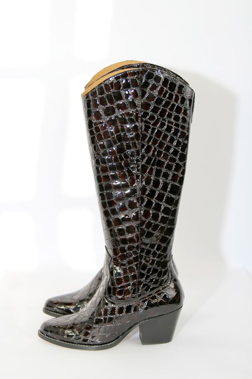 Croco Texan Boots