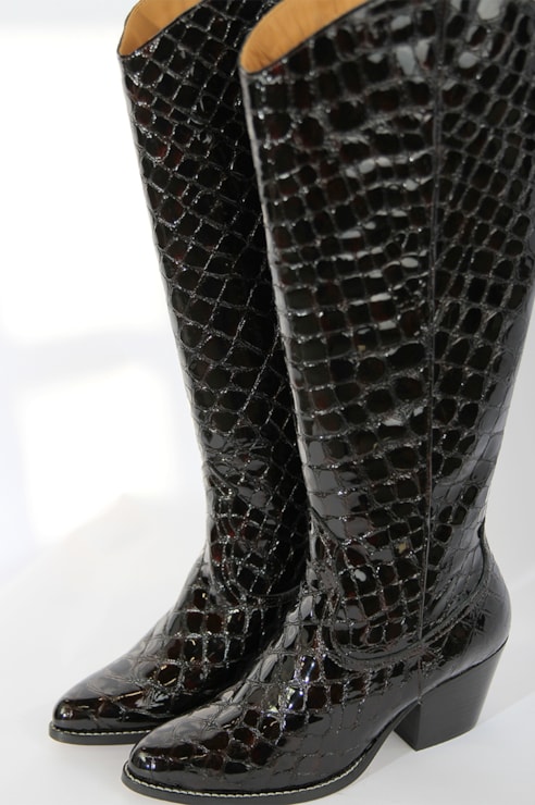 Croco Texan Boots