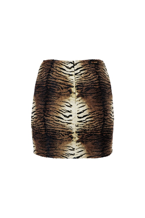 Animal Print Mini Skirt