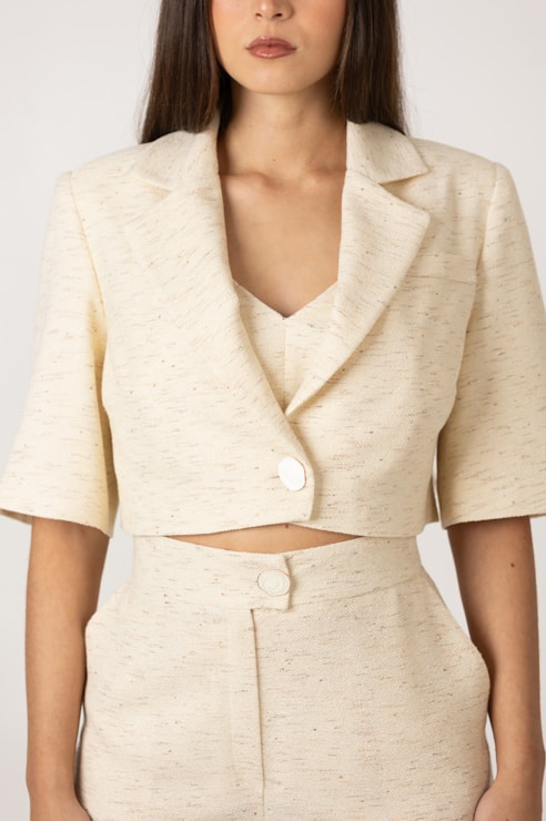 Cropped Blazer