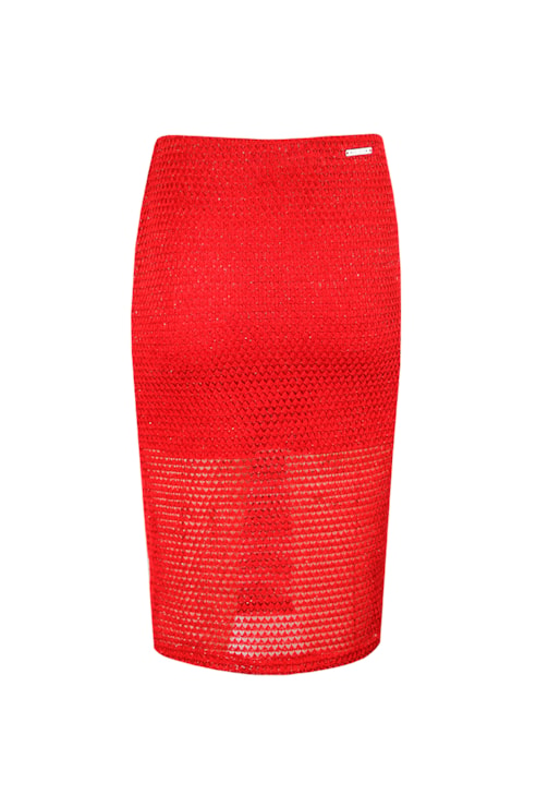 Knit midi skirt