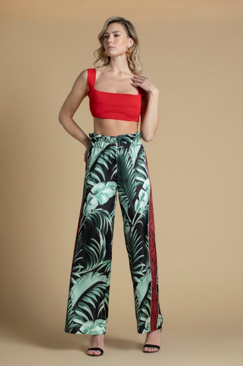 Crop top elastic
