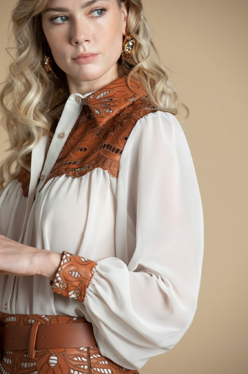 Shirt with embroidery