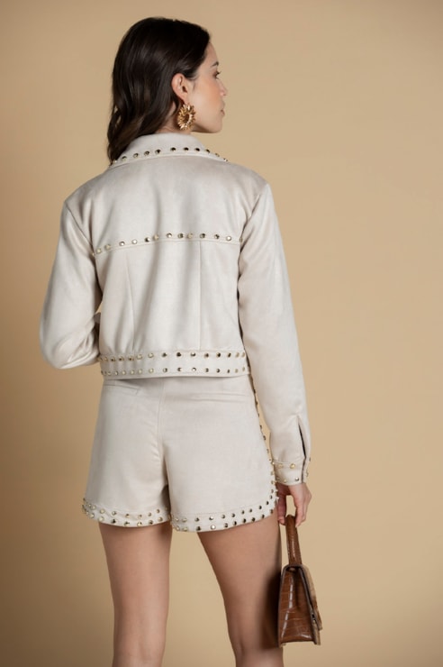 Suede Effect Jacket