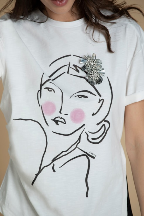 T-shirt estampada 