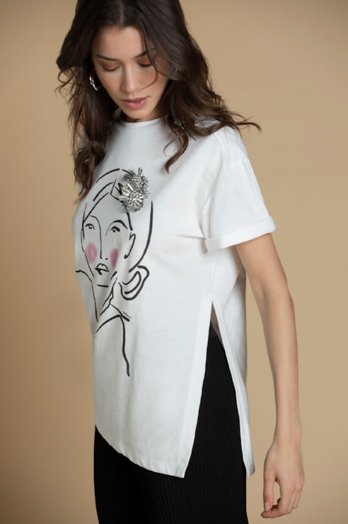 T-shirt estampada 