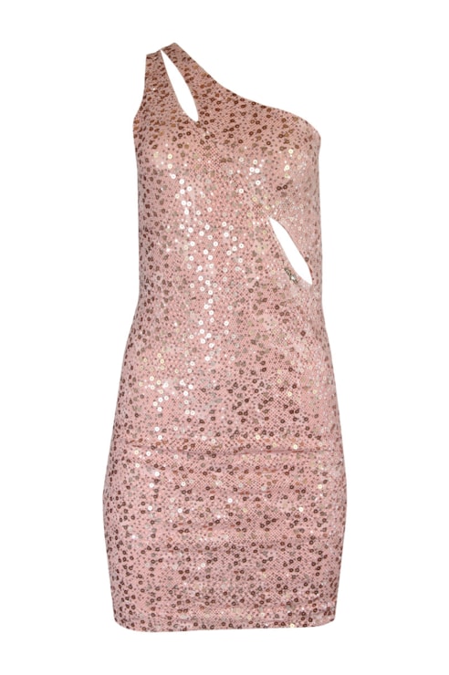 Short dress with sequins