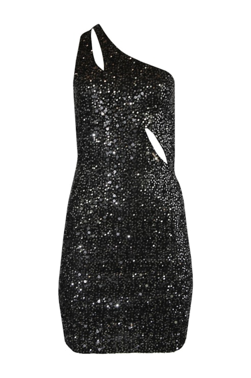 Short dress with sequins